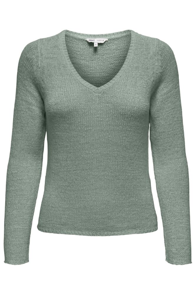 ONLGEENA L/S V-NECK KNT NOOS 15340862 Lily Pad